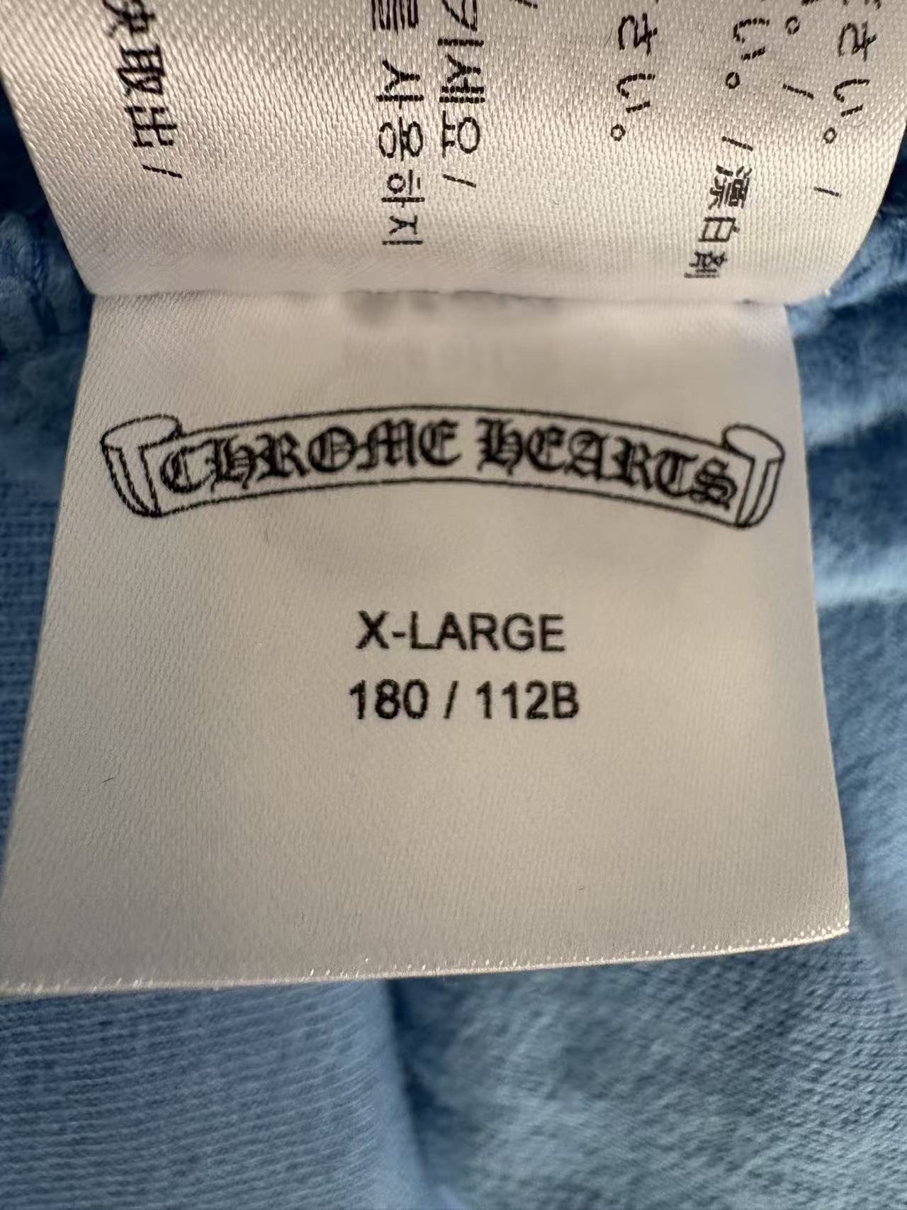 Chrome Hearts Drake collaboration “ Girls Love Chrome” babyblue hoodie