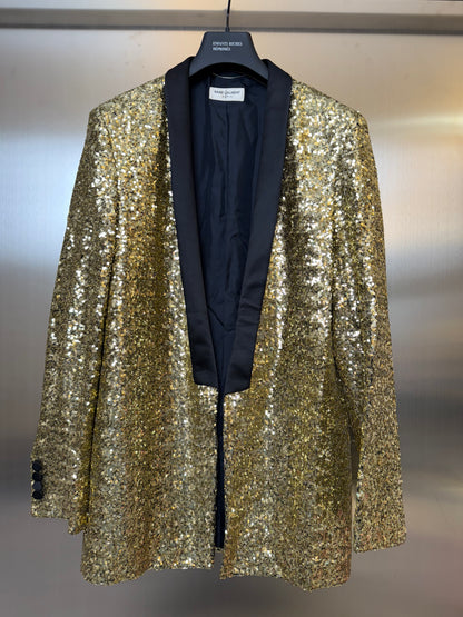 Saint Laurent Paris ss14 sequins blazer jacket