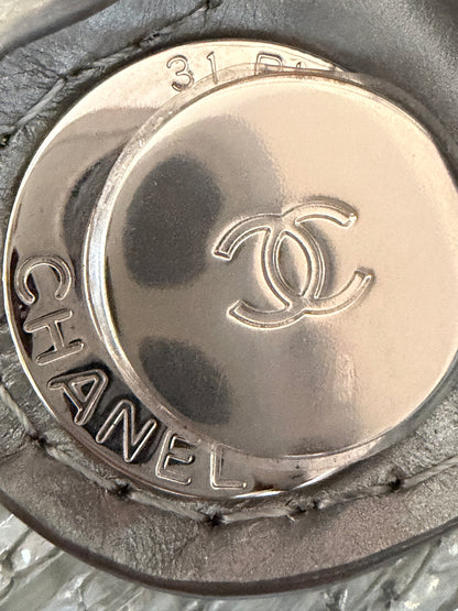 Chanel 2018 Transparent Quilted PVC Droplet Hobo Bag