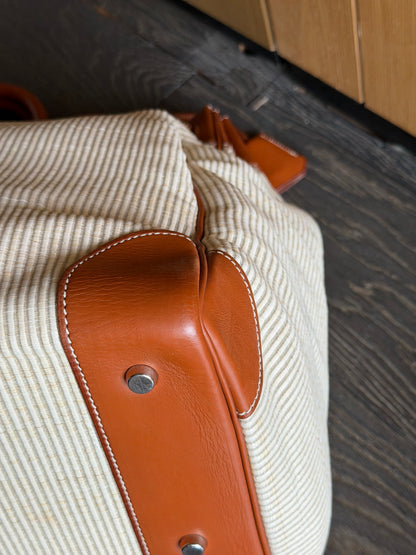 Hermes RARE HAC 45 Crinoline Barenia Leather Travel Bag