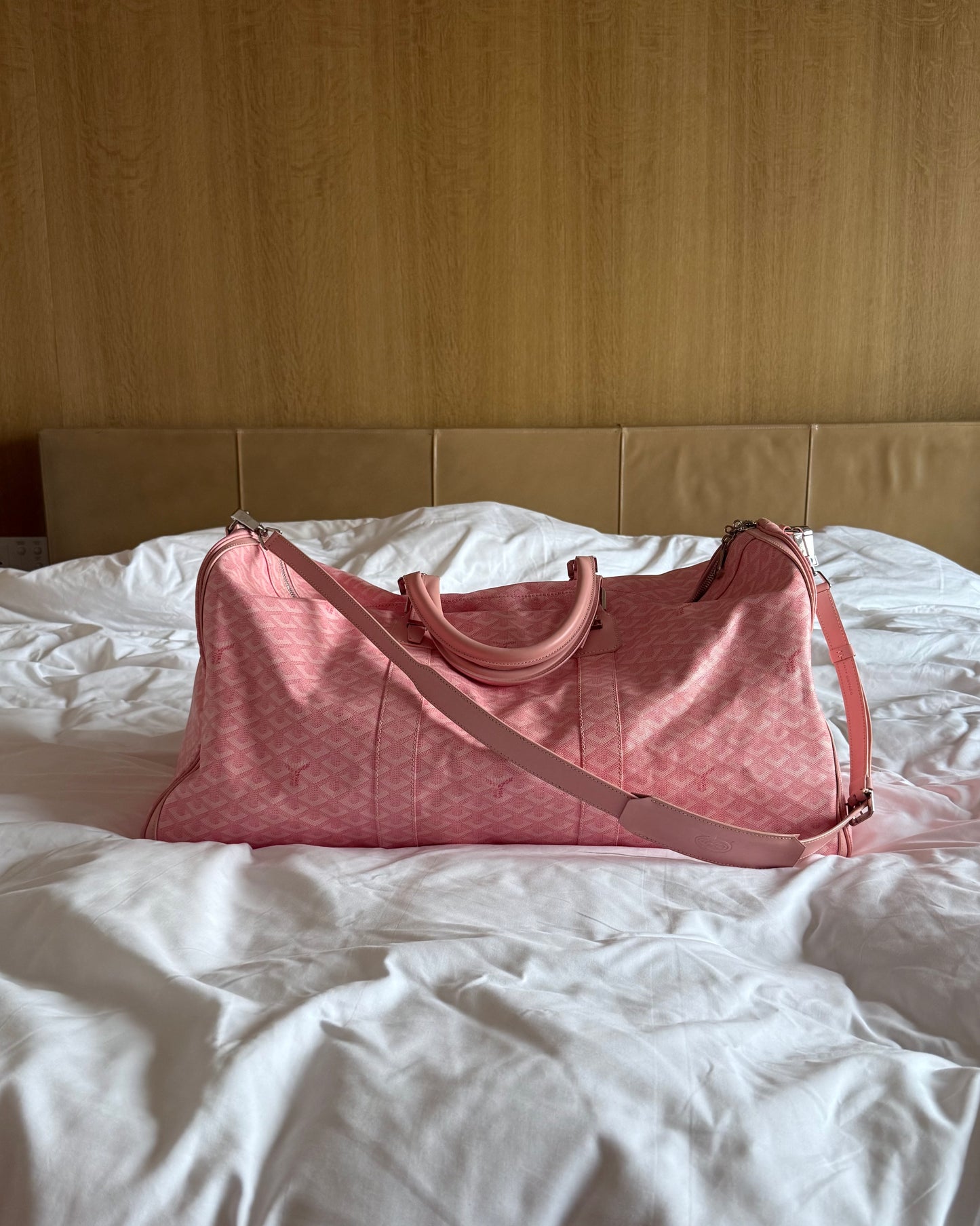 Goyard 2008 Japan Exclusive Sakura Pink Boston 60 Duffle Bag