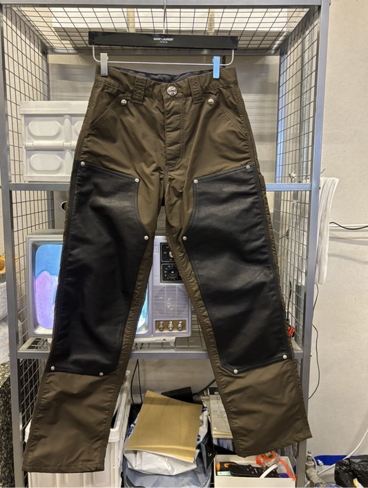 Chrome Hearts Brown Nylon Carpenter Pants