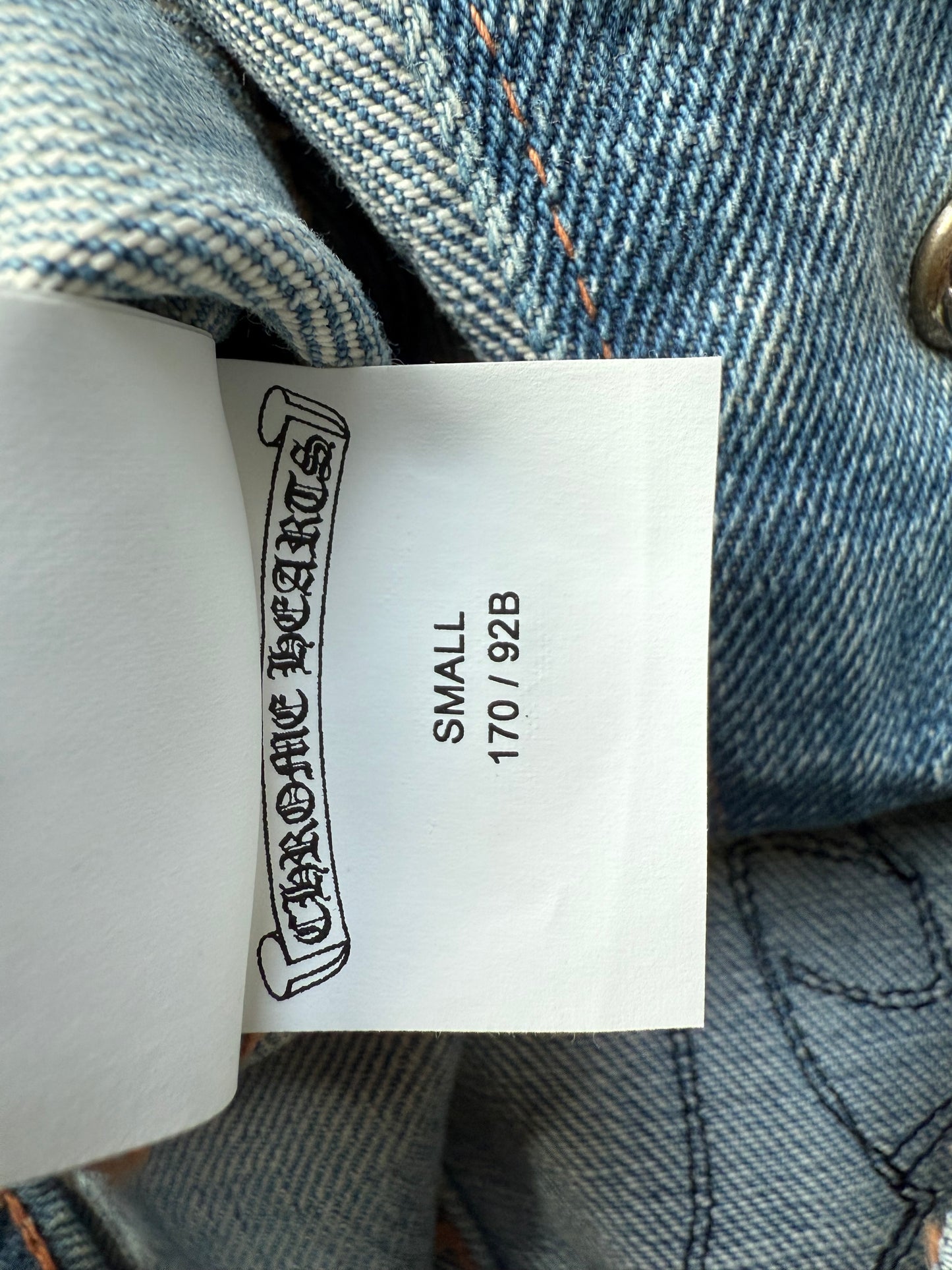 Chrome Hearts Cross Patches light wash Levi’s Denim Jacket
