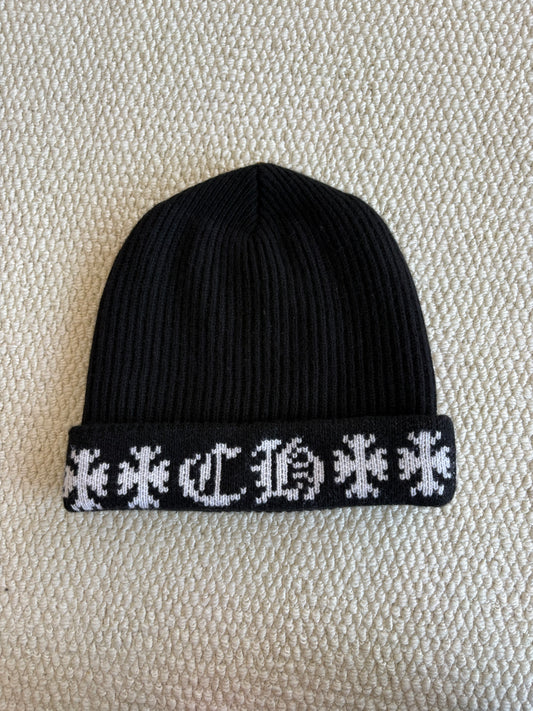 Chrome Hearts Black Big Daddy Cashmere Beanie