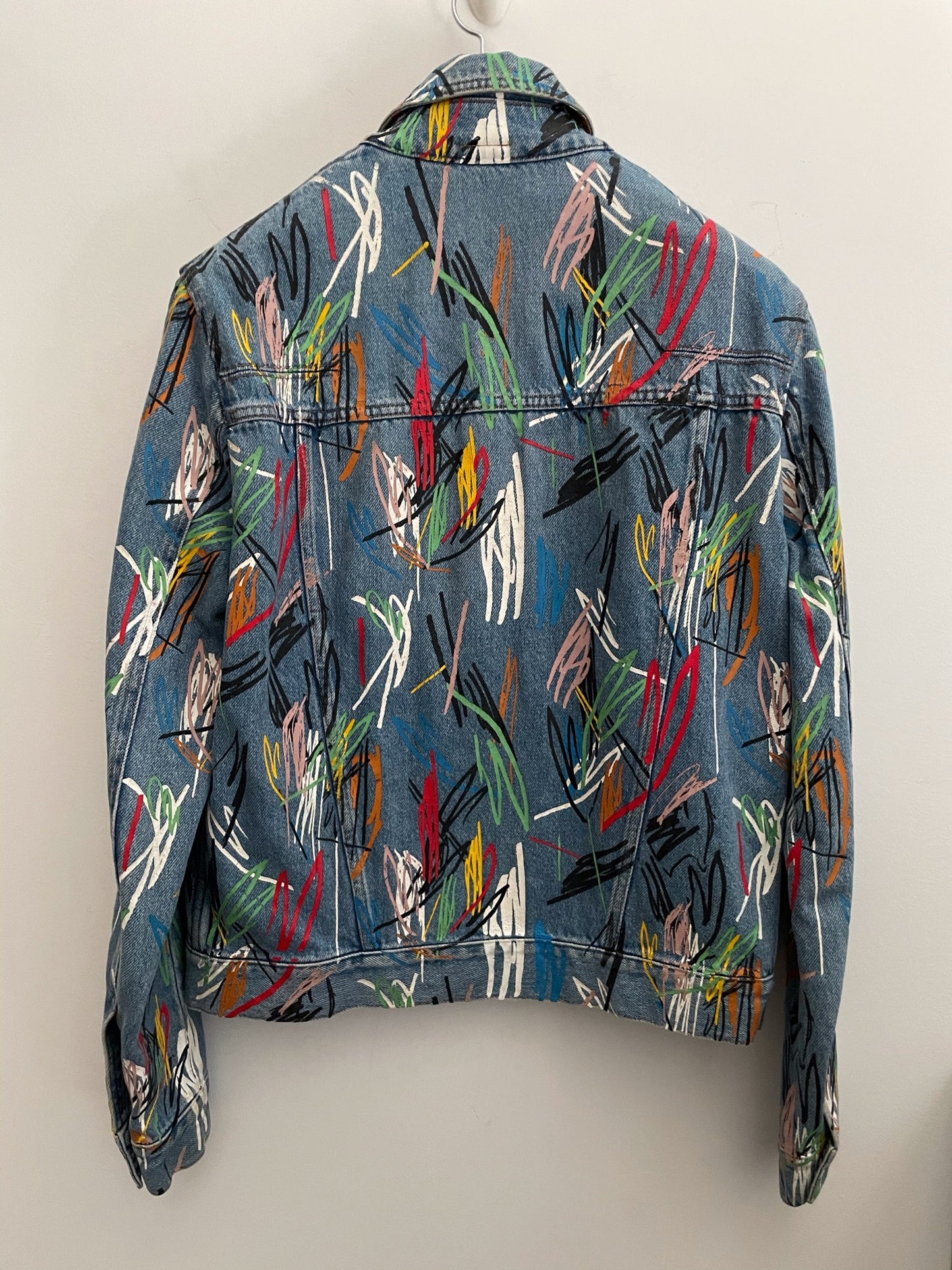 Dior X Kris Van Assche SS15 Scribble Denim Jacket