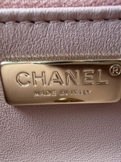 Chanel 25P Pink Multicolor Sequin Mini Sequin Flap Bag