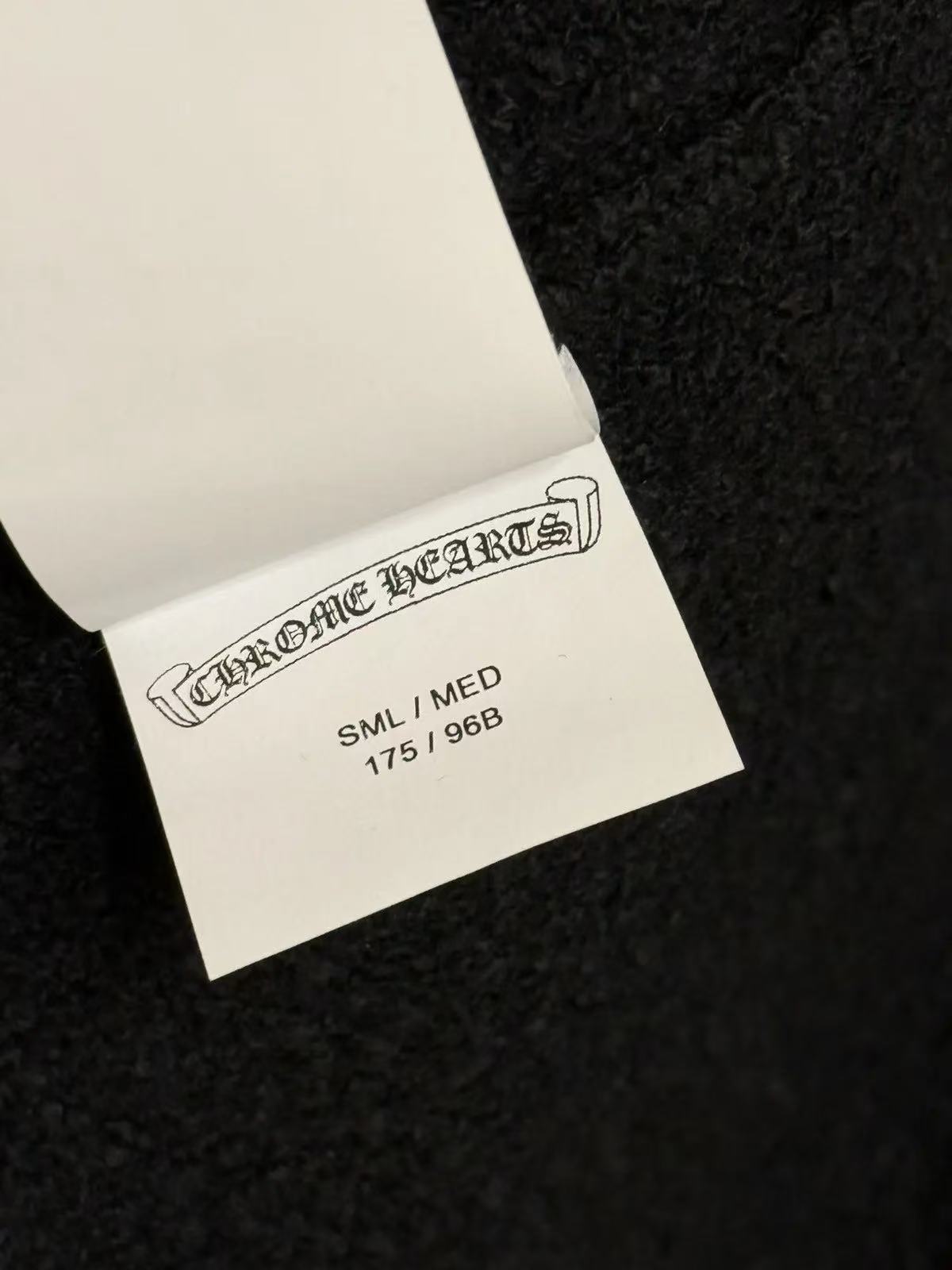 Chrome Hearts pony hair cross patches pima cotton robe coat