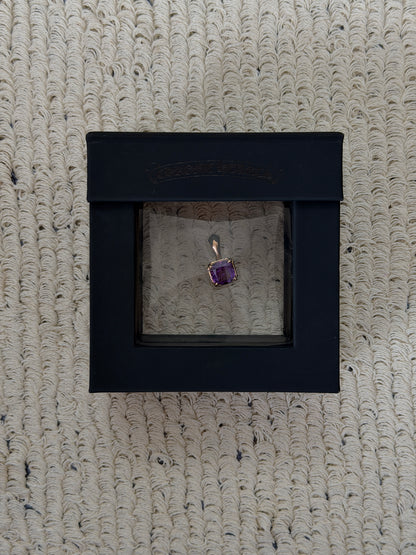 Chrome Hearts 22k Gold Cock-tail Purple Diamond Pendant