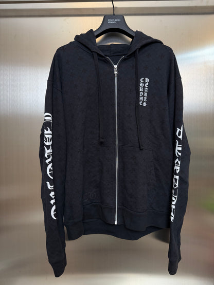 Chrome Hearts monogram horseshoe zip up hoodie