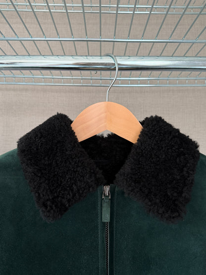 Berluti FW18 Haider Ackermann Lizard Collar Shearling Jacket