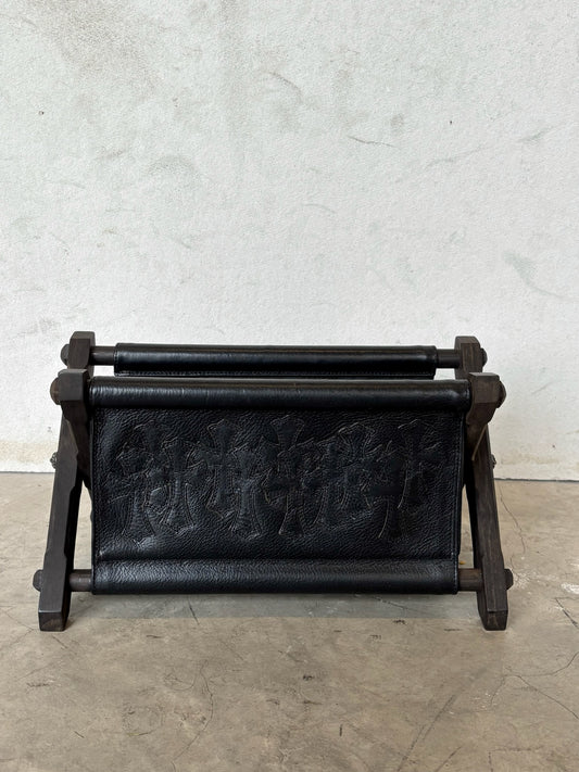 Chrome Hearts Full Cross Patches Leather Magazine Rack