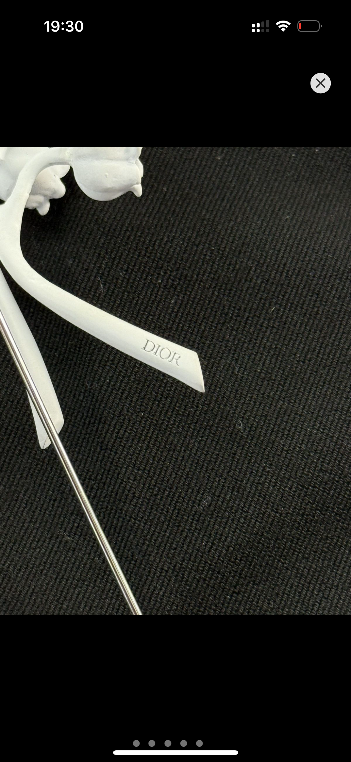 Dior X Daniel Arshman lily of the valley brooch