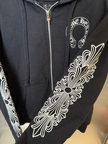 Chrome Hearts FUXK YOU Horseshoe Zip Up Hoodie