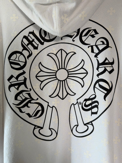 Chrome Hearts Monogram fuck u white hoodie
