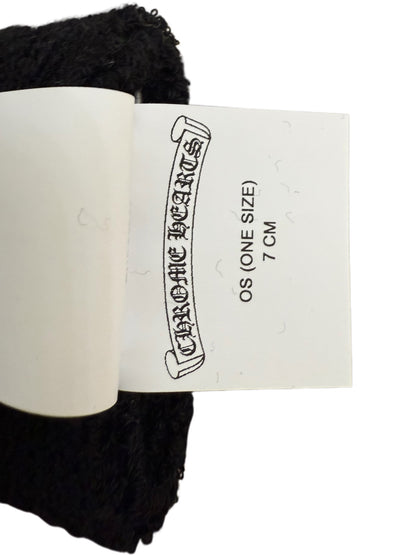 Chrome Hearts White Patent Leather Cross Patch Wrist SweatBands