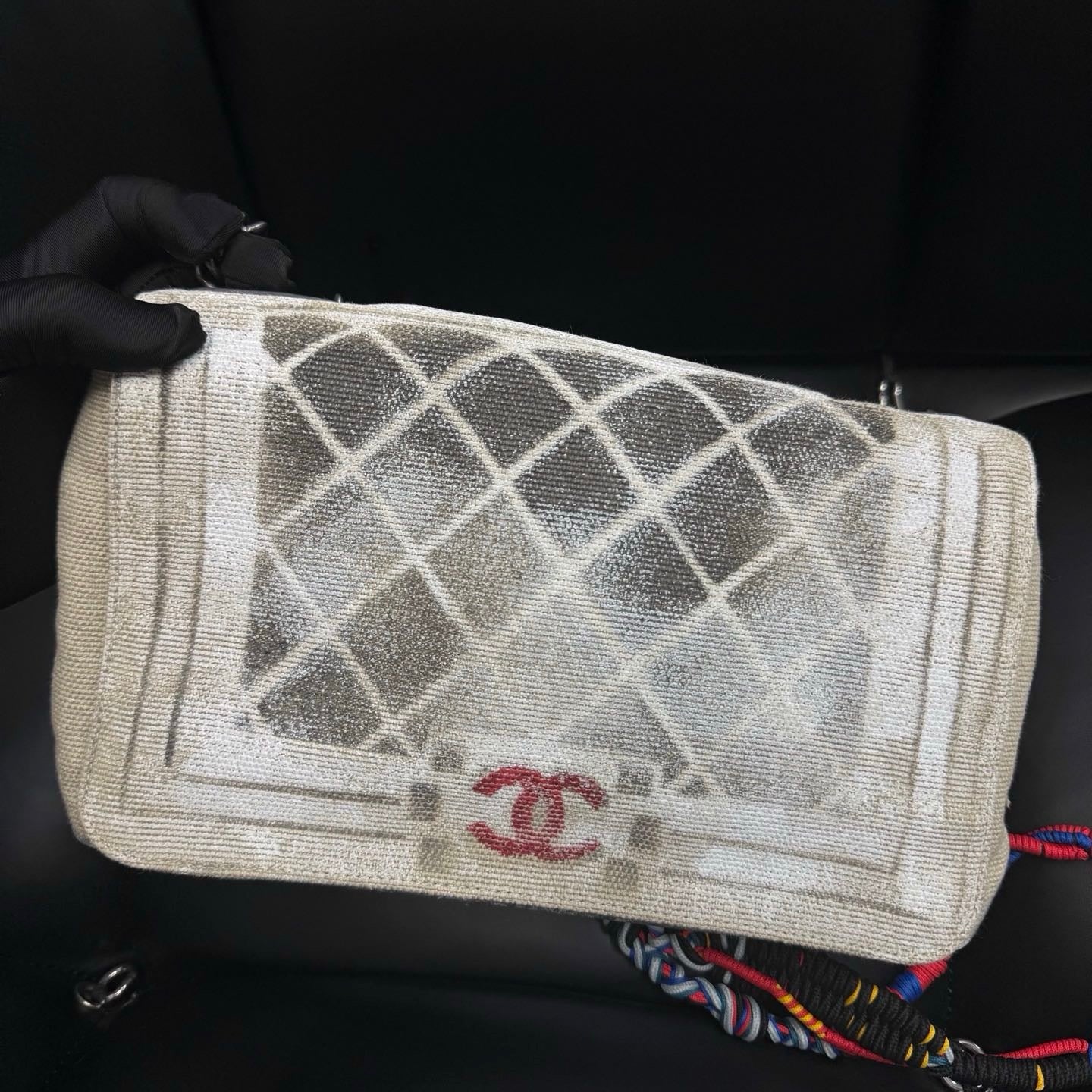 Chanel 2014 art school oh my boy graffiti bag