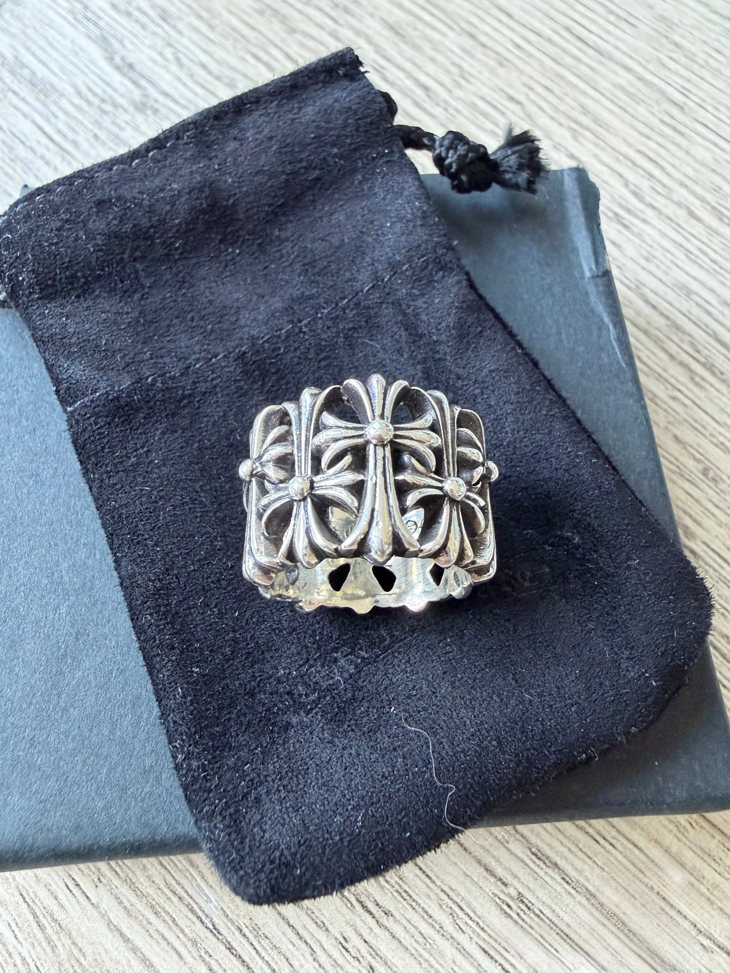 Chrome Hearts silver 925 Cemetery Ring