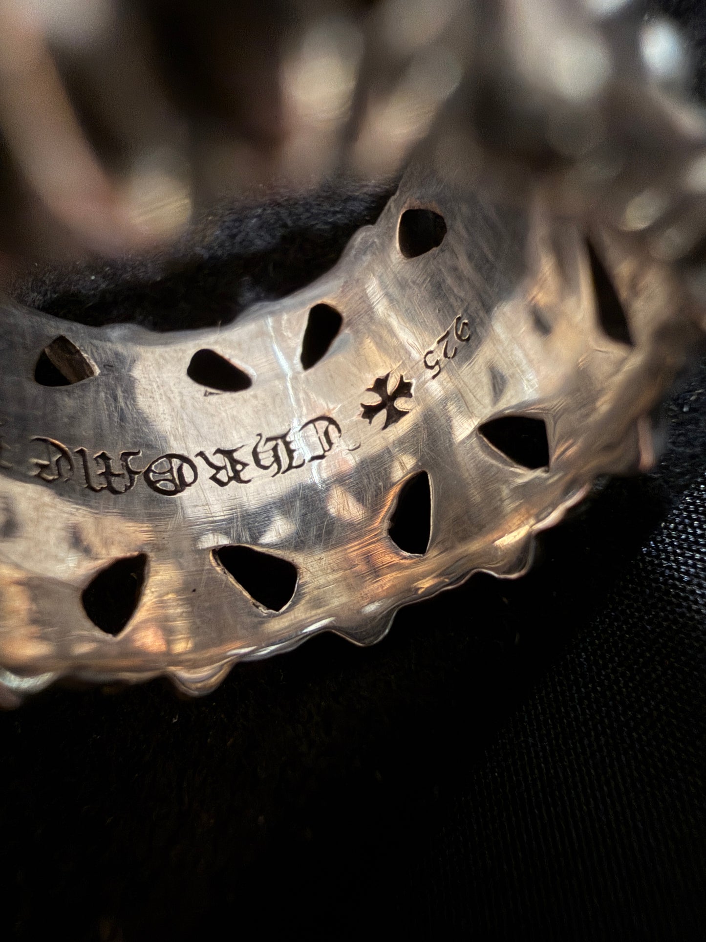 Chrome Hearts silver 925 Cemetery Ring
