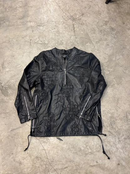 Chrome Hearts 1 of 1 Full Patches Leather EZ Rider Pullover Jacket